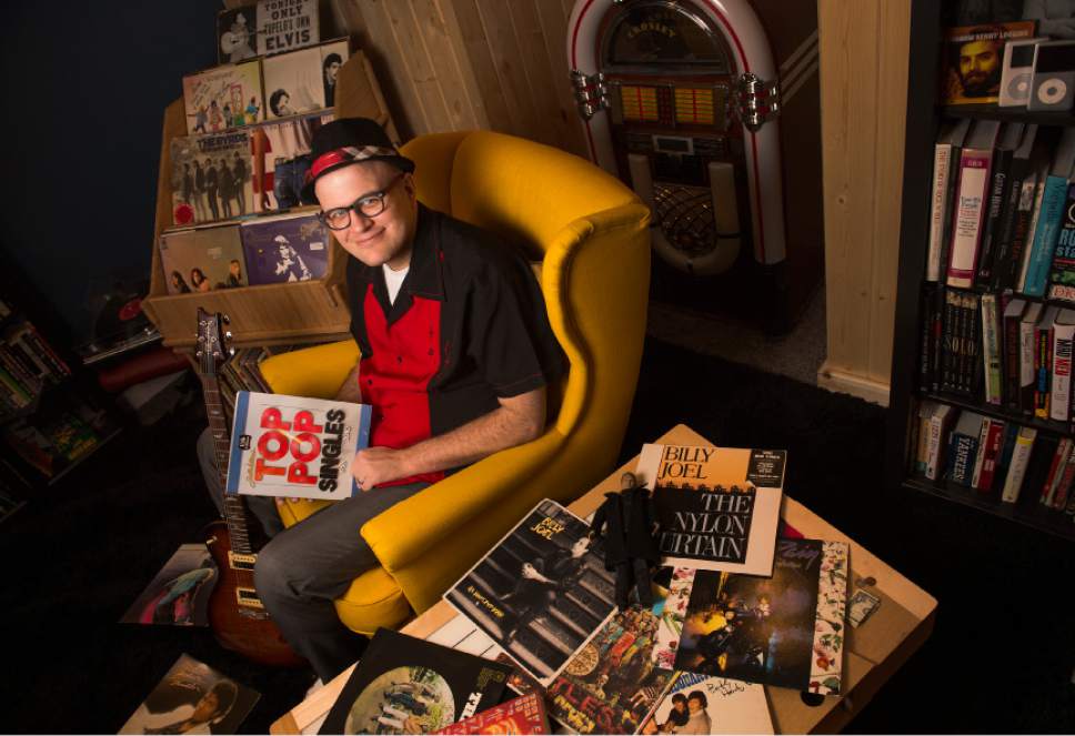 Leah Hogsten  |  The Salt Lake Tribune
Utahn Adam Reader has turned his love of music into a TV project with Vudu, Walmartís streaming platform. Reader is pictured in his home studio, Friday, Nov. 25, 2016.