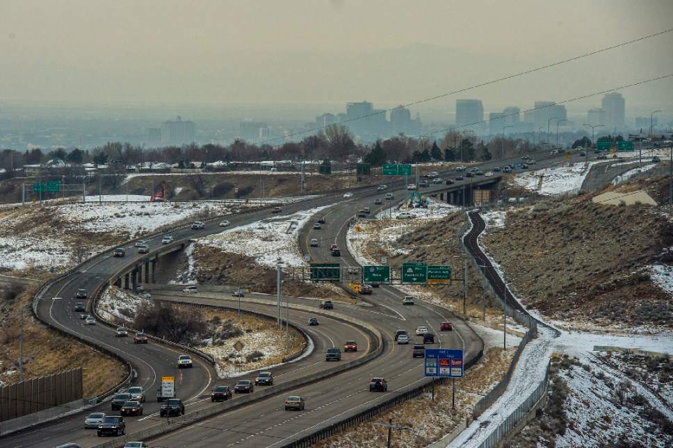Chris Detrick  |  The Salt Lake Tribune
Traffic on Interstate 215 Thursday December 22, 2016.