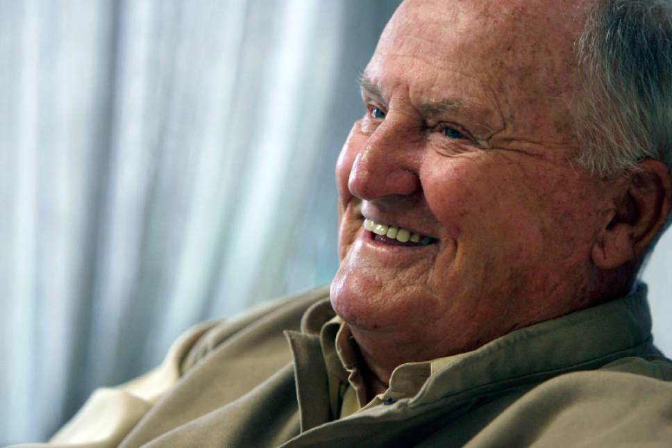 Francisco Kjolseth  |  The Salt Lake Tribune
 
Legendary BYU football coach LaVell Edwards who retired from coaching 10 years ago, speaks about his time coaching and his busy life since on Tuesday, May 18, 2010.