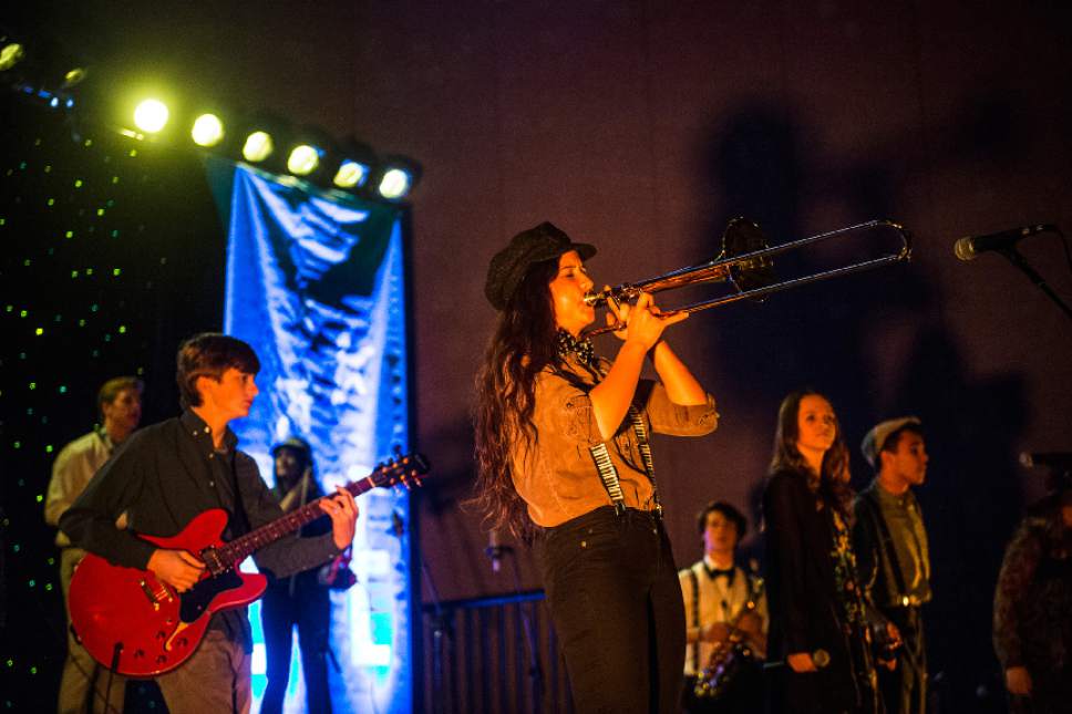 Chris Detrick  |  The Salt Lake Tribune
Members of Lo-Fi Riot perform during EVE WinterFest at the Calvin L. Rampton Salt Palace Convention Center Saturday December 31, 2016.