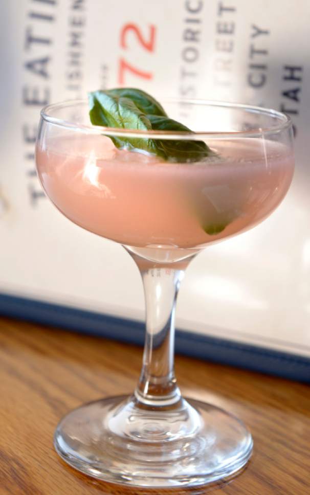 Leah Hogsten  |  The Salt Lake Tribune
The Pamplemousse, with gin, grapefruit, St. Germain and basil, at The Eating Establishment in Park City, which was recently purchased by the owners of Bar X and Beer Bar in Salt Lake City.