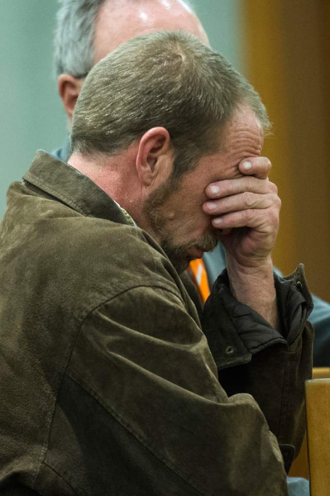 Chris Detrick  |  The Salt Lake Tribune
Kenneth Lee Drew listens to Judge Robert Lunnen during his sentencing at 4th District Court in American Fork Tuesday January 10, 2017. Judge Robert Lunnen sentenced Drew to one to fifteen years in the Utah State Prison for his role in the death of Ashleigh Holloway Best on May 17, 2016.