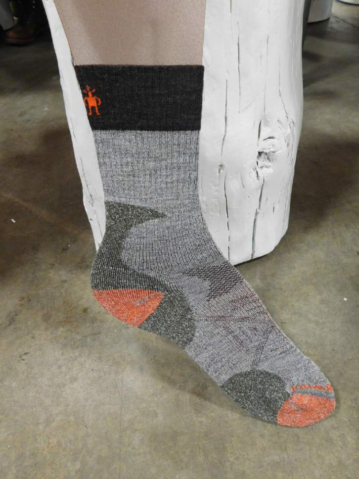 Erin Alberty  |  The Salt Lake Tribune

SmartWool is upgrading its hunting socks for 2017, with an enhanced elastic structure and padding that rises along the Achilles tendon to protect hunters' heels through long stretches of crouching and kneeling.