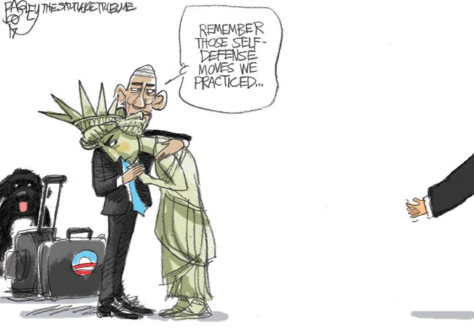 Bagley Cartoon: Obama's Parting Advice - The Salt Lake Tribune