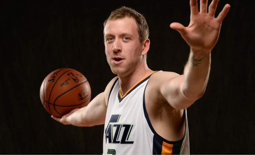 Francisco Kjolseth  |  The Salt Lake Tribune
Forward Joe Ingles. Utah Jazz portrait photos from Media Day to be used for the 2016-17 season.