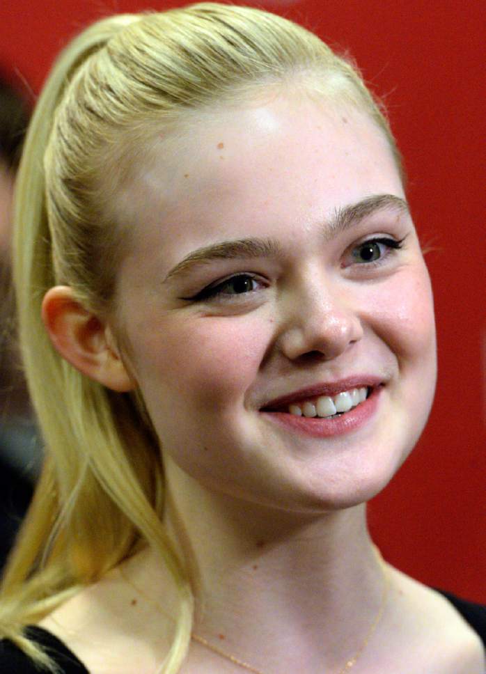 Rick Egan  | The Salt Lake Tribune 

Elle Fanning, for the premiere of the film "Young Ones,"  at the Sundance Film Festival, at the Eccles Theatre in Park City on Saturday,  Jan. 18, 2014.