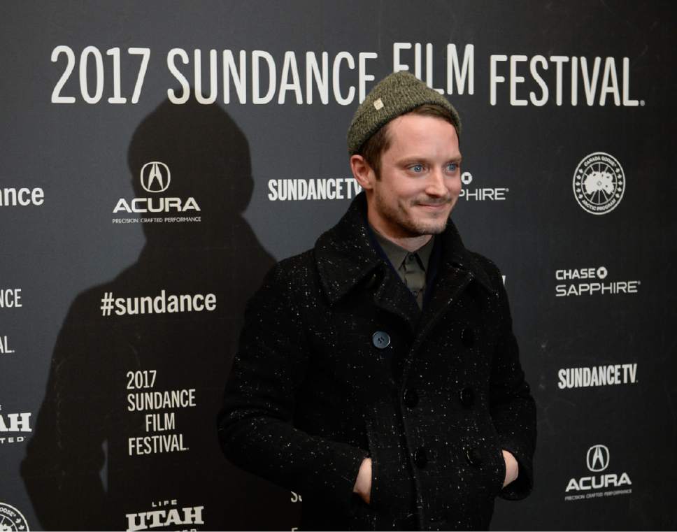 Francisco Kjolseth | The Salt Lake Tribune
Actor Elijah Wood walks the press line before the start of the debut of "I Don't Feel at Home in This World Anymore," as it premieres on day one at the Sundance Film Festival in Park City on Thursday, Jan. 19, 2017.