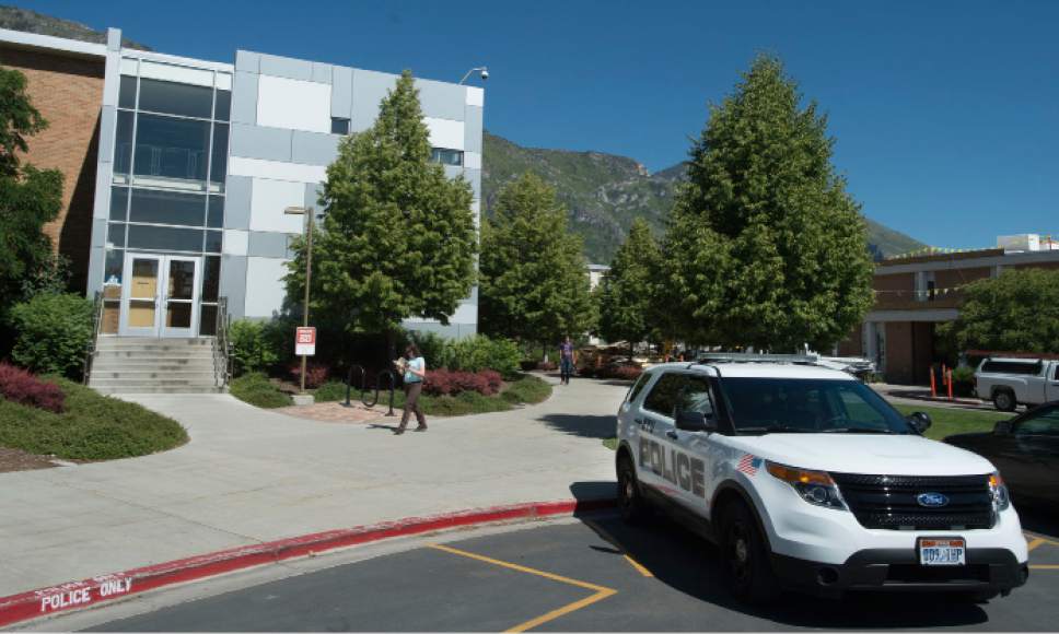 Steve Griffin | The Salt Lake Tribune

The police offices on the campus of Brigham Young University in Provo Wednesday June 1, 2016.