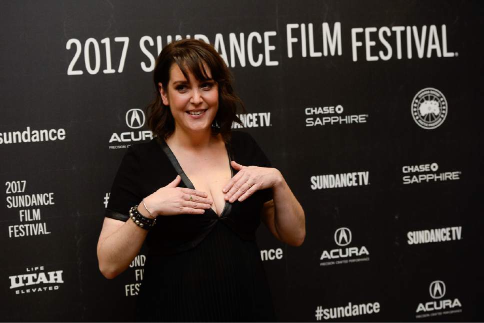 Francisco Kjolseth | The Salt Lake Tribune
Melanie Lynskey walks the press line before the start of the debut of "I Don't Feel at Home in This World Anymore," as it premieres on day one at the Sundance Film Festival in Park City on Thursday, Jan. 19, 2017.