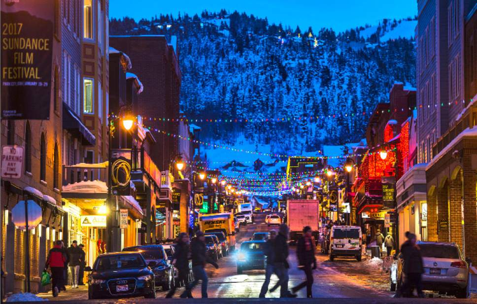 Steve Griffin  |  The Salt Lake Tribune
Main Street in Park City, Utah prior to the start of the 2017 Sundance Film Festival Tuesday January 17, 2017.