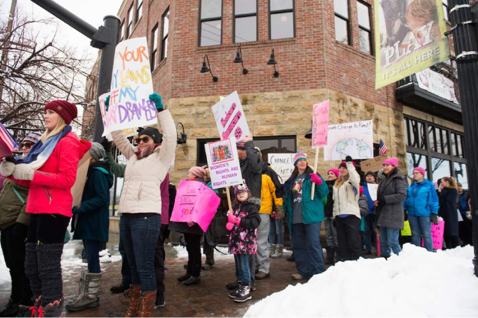 Leah Hogsten  |  The Salt Lake Tribune
In conjunction with the Women's March on Washington, Ogden hosted the Northern Utah Unity Rally Saturday, January 21, 2017  at Ogden Union Station with a march to Washington Boulevard, ending at the Ogden City Municipal Building, 2549 Washington Blvd.
