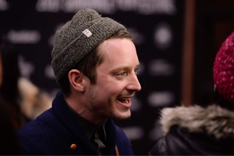 Francisco Kjolseth  |  The Salt Lake Tribune
Actor Elijah Wood walks the press line before the start of the debut of "I Don't Feel at Home in This World Anymore," as it premieres at the Sundance Film Festival in Park City on Thursday, Jan. 19, 2017.
