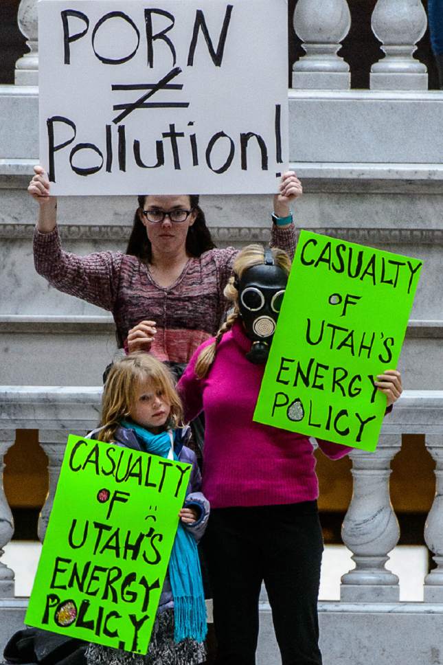Trent Nelson  |  The Salt Lake Tribune
Citizens fill the rotunda of the State Capitol Building in Salt Lake City for a rally focusing on clean air, Saturday January 21, 2017, on the eve of the legislative session.