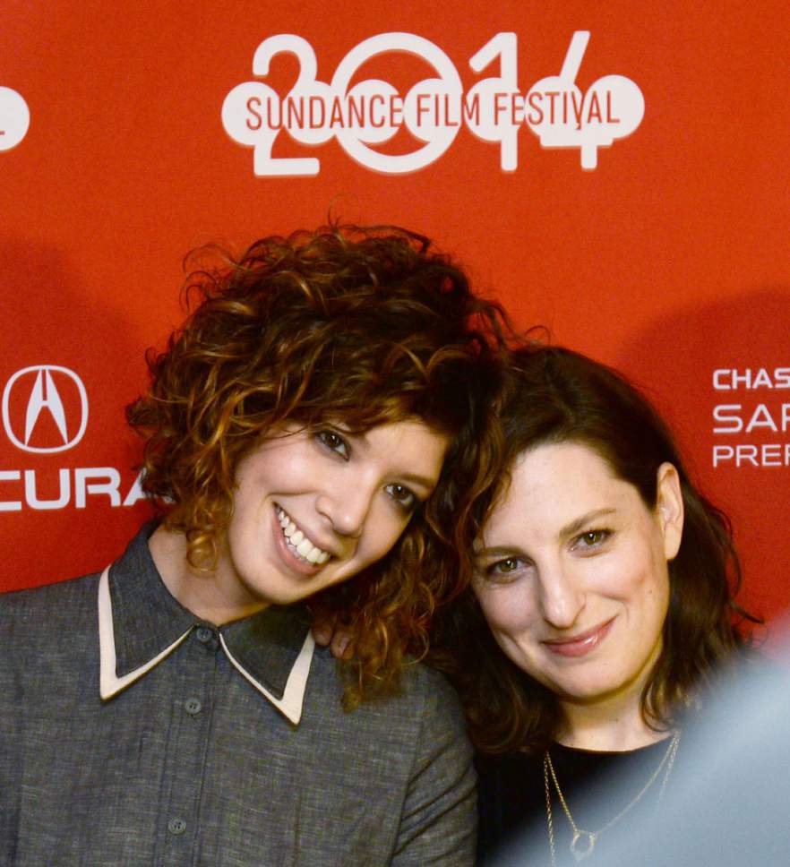 Steve Griffin  |  The Salt Lake Tribune


"Obvious Child," producer Elisabeth Holm and director Gillian Robespierre, stand for photos as they arrive for the film's premiere during the Sundance Film Festival at Prospector Square Theatre in the in Park City, Utah Friday, January 17, 2014.