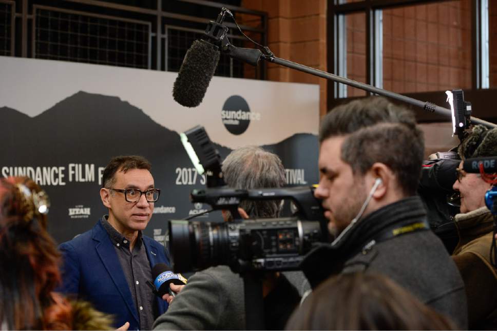 Francisco Kjolseth | The Salt Lake Tribune
Fred Armisen walks the red carpet as he attends the premiere of "Band Aid," at the Eccles Theatre as part of 2017 Sundance Film Festival in Park City on Tuesday, Jan. 24, 2017.