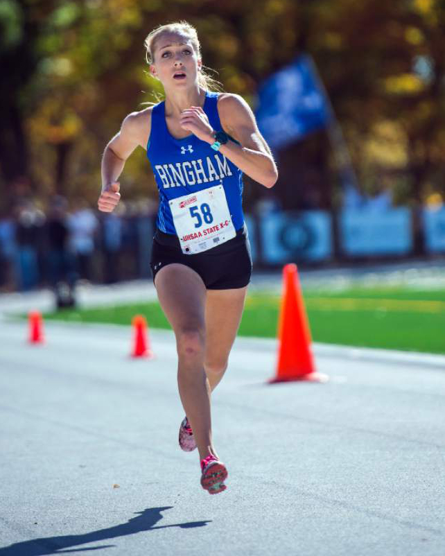 Chris Detrick  |  The Salt Lake Tribune
Bingham senior Whitney Rich wins  the UHSAA State Cross Country Championships at Highland High School Wednesday October 19, 2016.