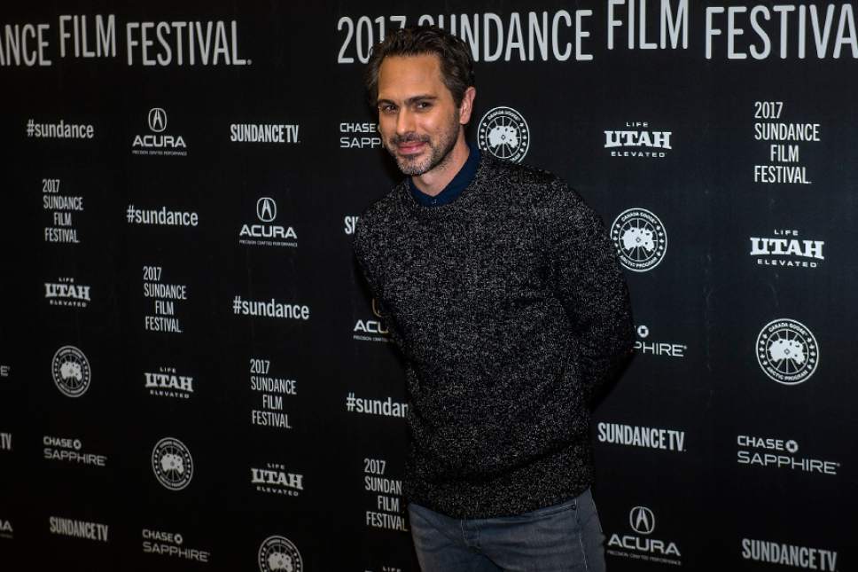Chris Detrick  |  The Salt Lake Tribune
Thomas Sadoski poses for photographs before the premiere of 'The Last Word' at the Eccles Theater during the 2017 Sundance Film Festival in Park City on Tuesday, Jan. 24, 2017.