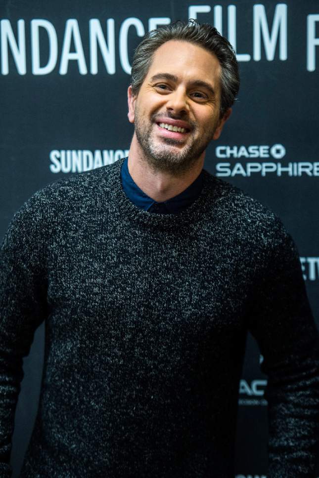 Chris Detrick  |  The Salt Lake Tribune
Thomas Sadoski poses for photographs before the premiere of 'The Last Word' at the Eccles Theater during the 2017 Sundance Film Festival in  Park City on Tuesday, Jan. 24, 2017.