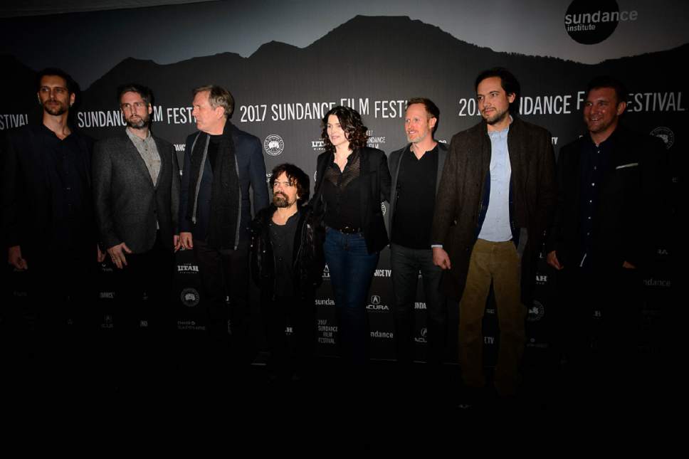 Trent Nelson  |  The Salt Lake Tribune
Cast and crew at the premiere of the film "Rememory," at the 2017 Sundance Film Festival in Park City, Wednesday, Jan. 25, 2017.