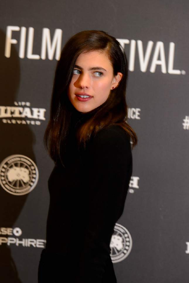 Trent Nelson  |  The Salt Lake Tribune
Actress Margaret Qualley as the film  "Sidney Hall" makes its premiere Wednesday, Jan. 25, 2017, at the 2017 Sundance Film Festival in Park City.