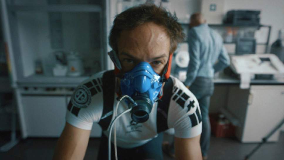 This image released by the Sundance Institute shows a scene from the documentary "Icarus," by filmmaker Bryan Fogel. The film, about doping in sports, is an official selection of the U.S. Documentary Competition at the 2017 Sundance Film Festival. (Sundance Institute via AP)