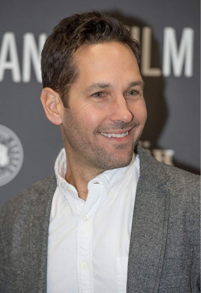 Leah Hogsten  |  The Salt Lake Tribune
l-r Actor and executive producer Paul Rudd arrives at the premiere of "Fun Mom Dinner," starring Katie Aselton, Bridget Everett and Molly Shannon, Friday, Jan. 27, at the 2017 Sundance Film Festival in Park City. In the film, four women, whose kids are in the same preschool class, get together for dinner -- and things take an unexpected turn.