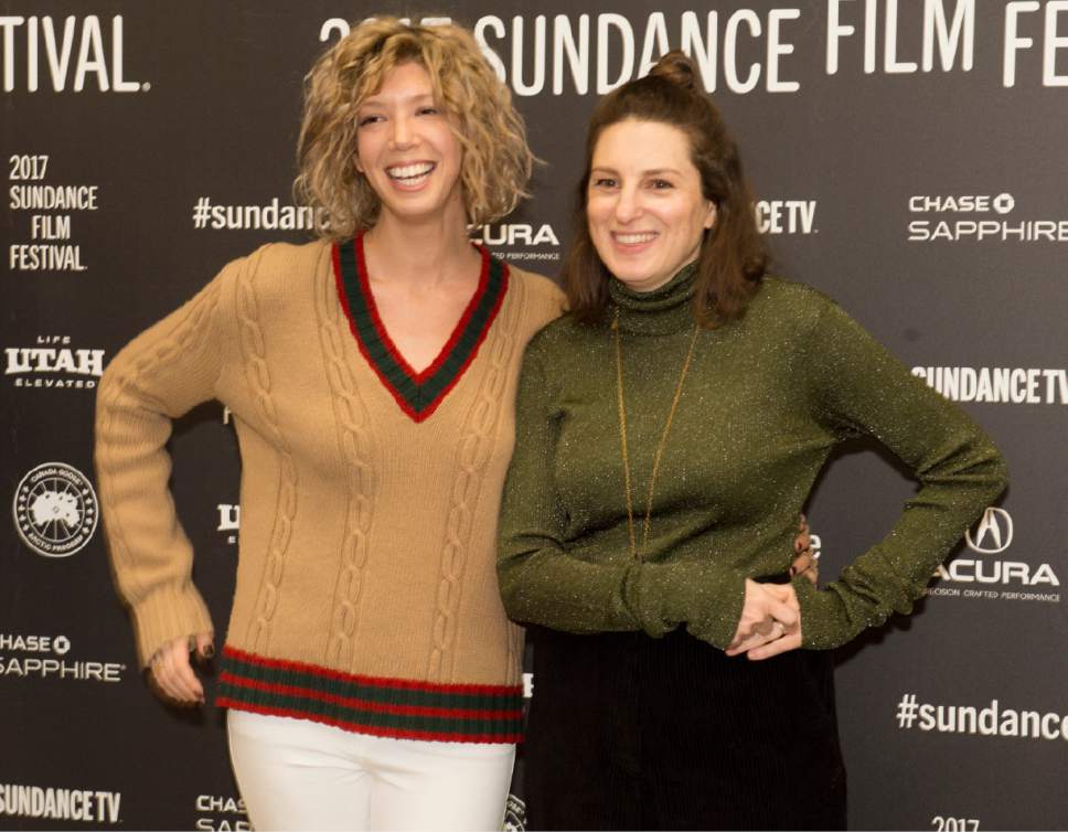 Rick Egan  |  The Salt Lake Tribune

Elisabeth Holm and Gillian Robespierre, at the Eccles Theatre for the premiere of "Landline" at the 2017 Sundance Film Festival in Park City, Friday, January 20, 2017.