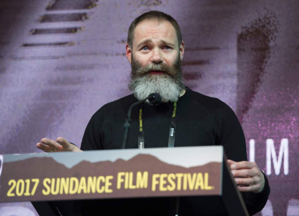 Rick Egan  |  The Salt Lake Tribune
 
Francis Lee receives the Directing Award: World Cinema Dramatic for his film, "God's Own Country," at the 2017 Sundance Film Festival's Awards Ceremony, Saturday, January 28, 2017.