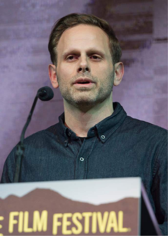 Rick Egan  |  The Salt Lake Tribune
 
Director Matt Ruskin receives the Audience Award: U.S. Dramatic, for his film "Crown Heights," at the 2017 Sundance Film Festival's Awards Ceremony, Saturday, January 28, 2017.