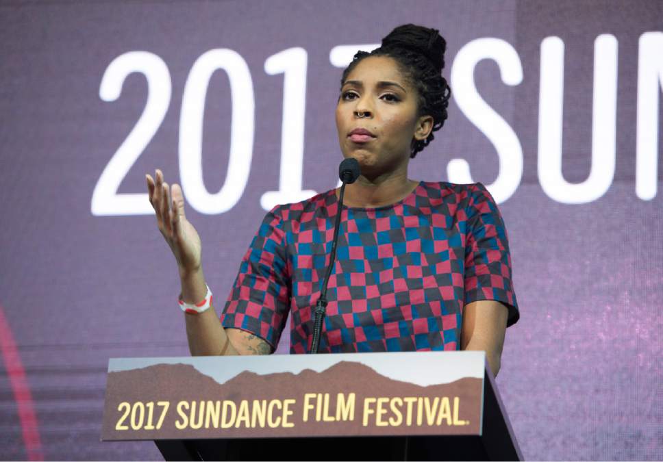 Rick Egan  |  The Salt Lake Tribune
 
Jessica Williams hosts the 2017 Sundance Film Festival's Awards Ceremony, Saturday, January 28, 2017.
