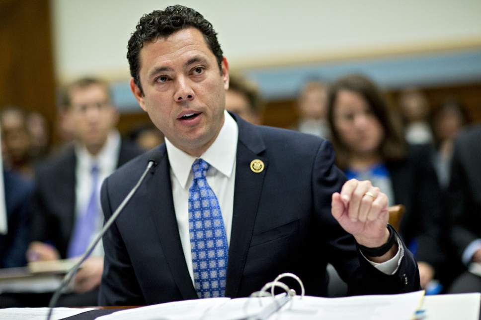 Representative Jason Chaffetz, a Republican from Utah and chairman of the House Oversight and Government Reform Committee, speaks during a House Judiciary Committee hearing in Washington last May. MUST CREDIT: Bloomberg photo by Andrew Harrer