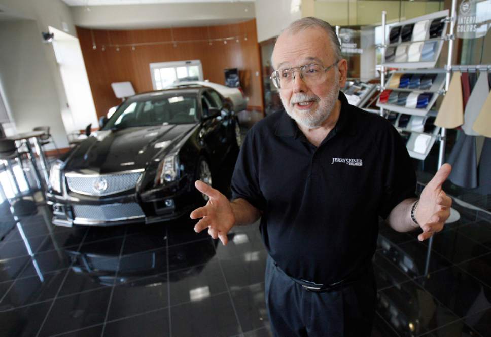 Francisco Kjolseth  |  The Salt Lake Tribune
Utah automobile dealer, Jerry Seiner, talks about his upcoming retirement in this 2013 photo.