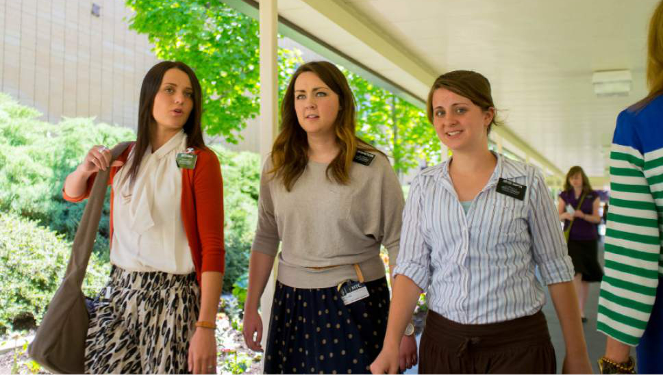 Trent Nelson  |  Tribune file photo
Sister missionaries at the Missionary Training Center of the Church of Jesus Christ of Latter-day Saints in Provo in 2013.