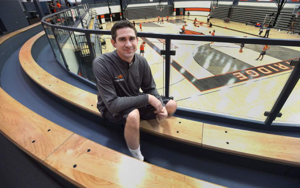 Steve Griffin / The Salt Lake Tribune

Jeff Gardner built Brighton into a consistent winner. But he decided to leave the school and become the boys basketball coach at the newly opened Skyridge High School in Lehi, Utah Wednesday January 11, 2017.