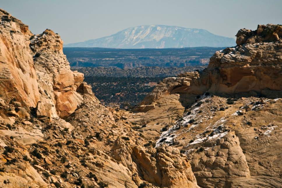 Chris Detrick  |  The Salt Lake Tribune

The view from Rock Springs Point along the west edge of the Grand Staircase-Escalante National Monument Saturday February 18, 2012.