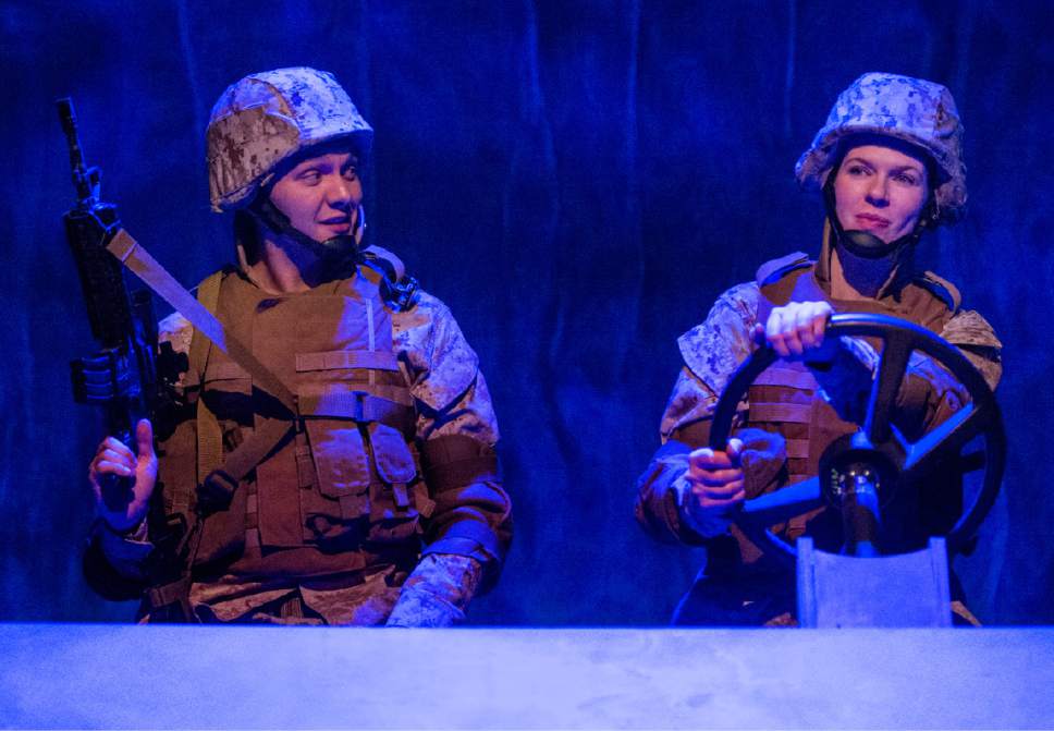 Rick Egan  |  The Salt Lake Tribune

Topher Rasmussen and Cassandra Stokes-Wylie, in Kathleen Cahill's  "Harbur Gate," which will soon make  its world premiere at Salt Lake Acting Company.