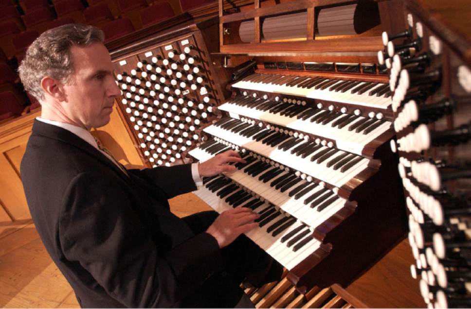 Francisco Kjolseth  |  The Salt Lake Tribune
Tabernacle organist Richard Elliott .