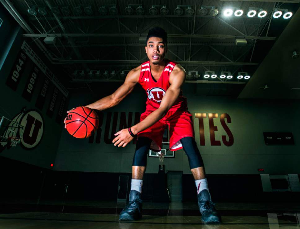 Steve Griffin / The Salt Lake Tribune

Running Utes sophomore guard Sedrick Barefield is a dynamic scoring talent who transferred from SMU and has joined the team after sitting out a year. He is photographed here in the University of Utah basketball practice facility on campus in Salt Lake City Friday December 30, 2016.