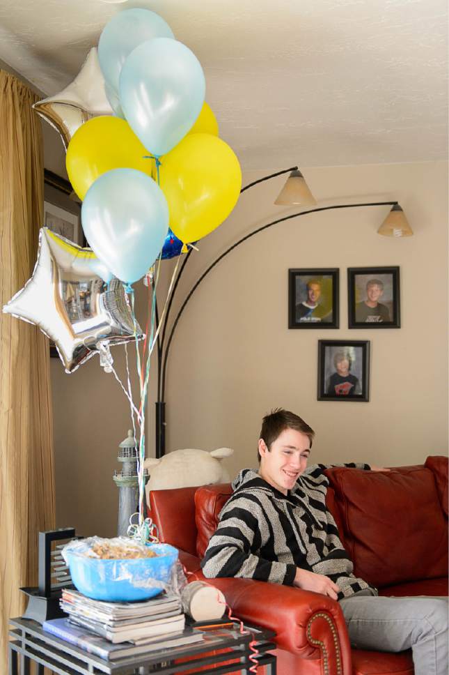 Trent Nelson  |  The Salt Lake Tribune
17-year-old Cooper Van Huizen was released from prison today, six months into his 1-to-15 year prison sentence. He was photographed at his home in Ogden Wednesday November 5, 2014.