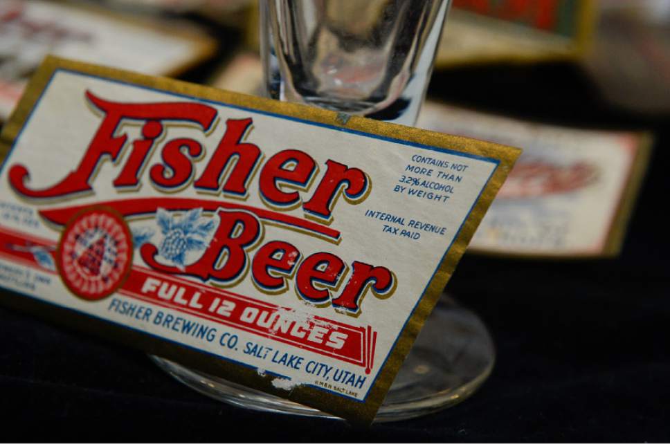 Francisco Kjolseth | The Salt Lake Tribune
Fisher Brewing Co., one of two Utah breweries to have survived Prohibition before disappearing in the 1960s. At Ken Sanders Rare Books some of the memorabilia still exists.