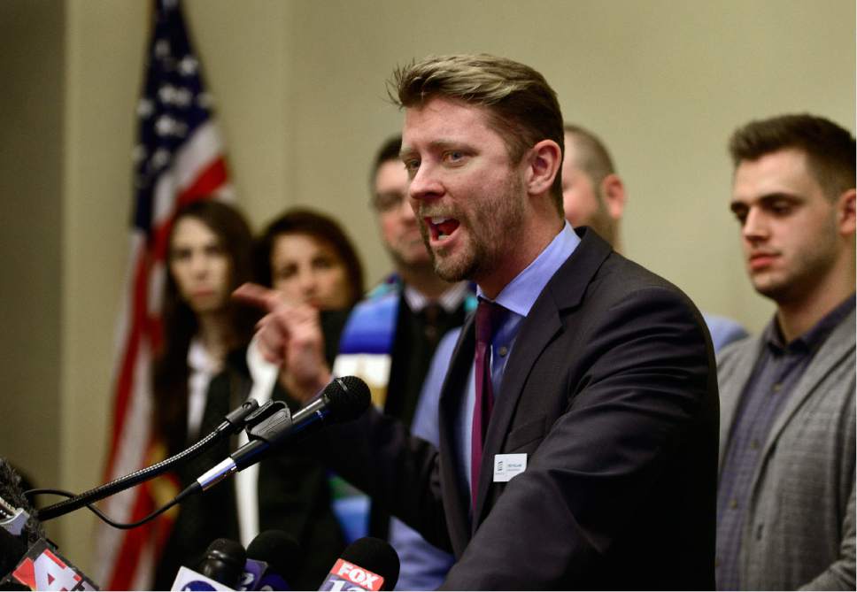 Scott Sommerdorf  |  Tribune file photo
Troy Williams, Executive Director at Equality Utah, warns against criminalizing the health status of an individual. A better approach, he said, would be to encourage testing and treatment of individuals with sexually transmitted infections.