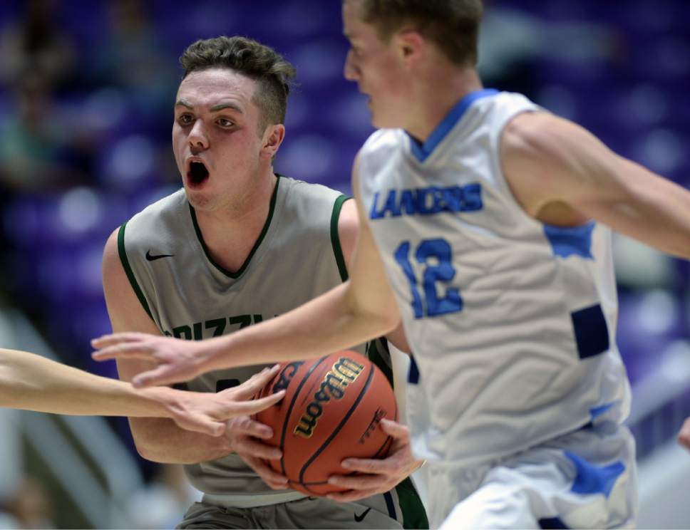 Steve Griffin  |  The Salt Lake Tribune


Copper Hills guard Stockton Shorts splits the Layton defense during 5A playoff game at the Dee Events Center in Ogden Wednesday March 1, 2017