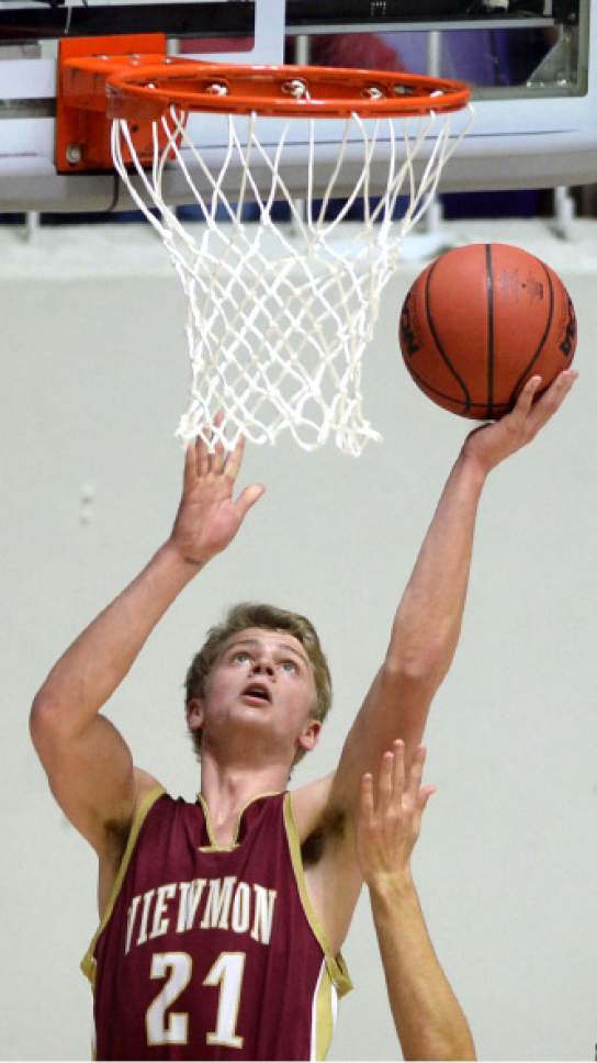 Steve Griffin  |  The Salt Lake Tribune


Viewmont's Jared Stringham lays in two points during 5A playoff game against Bingham at the Dee Events Center in Ogden Wednesday March 1, 2017.