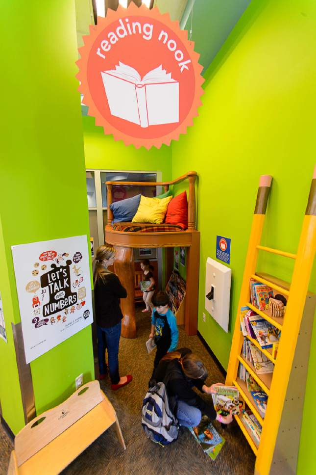 Trent Nelson  |  The Salt Lake Tribune
Discovery Gateway Childrenís Museum's new exhibit The Reading Nook, in Salt Lake City, Thursday March 2, 2017.