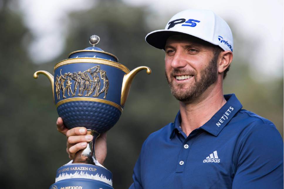 Golf: Dustin Johnson wins first tournament as world's top-ranked player ...