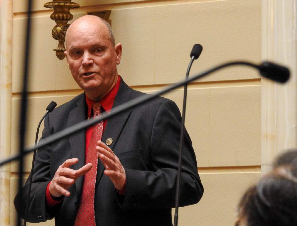 Trent Nelson  |  Tribune file photo
Utah Senate Majority Leader Ralph Okerlund, R-Monroe, says it is good that legislators are accountable for voting on every bill coming up in the State Capitol. Otherwise you might see members "ducking" tough votes.