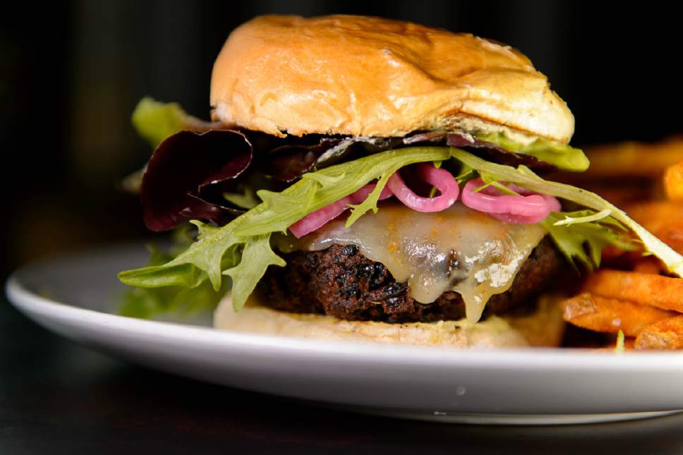 Trent Nelson  |  The Salt Lake Tribune
The House Veggie Burger at Avenues Proper in Salt Lake City.