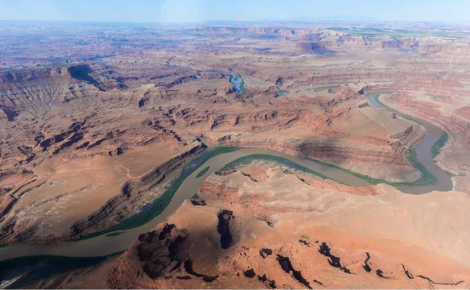 Francisco Kjolseth | The Salt Lake Tribune
Looking south beyond the Colorado River, is the northern most boundary of theBears Ears region in southeastern Utah.