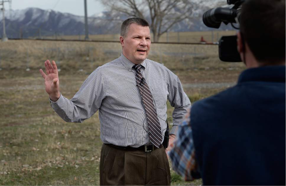 Scott Sommerdorf | The Salt Lake Tribune
West Valley City councilmen Steve Buhler, discusses the choice of the site at 2249 South Winston St. (1070 W), Friday, March 10, 2017.