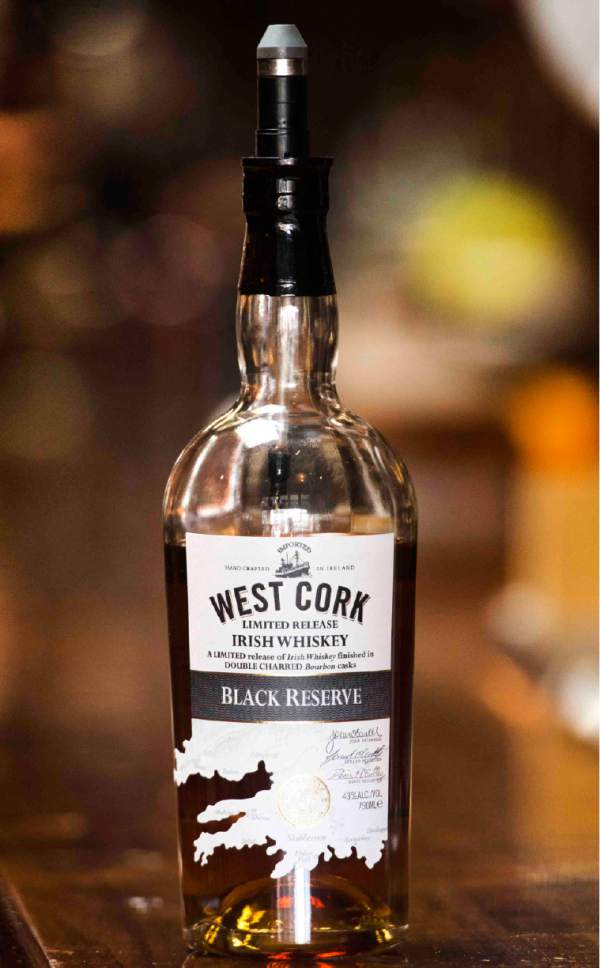 Rick Egan  |  The Salt Lake Tribune

A rare bottle of West Cork Black Barrel Whiskey at Whiskey Street in Salt Lake City on Friday, March 10, 2017. Only 6 bottles were shipped to Utah last week.